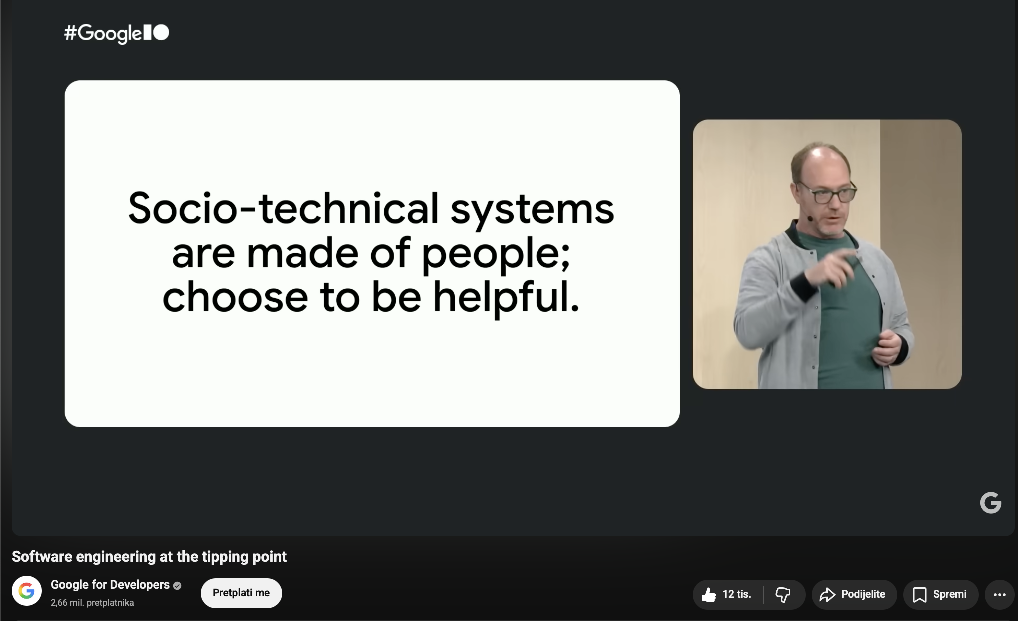Socio-technical systems are made of people; choose to be helpful.